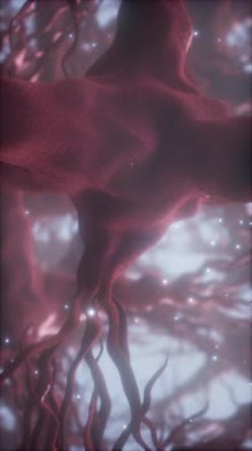 Journey Through a Neuron Cell Network Inside the Brain