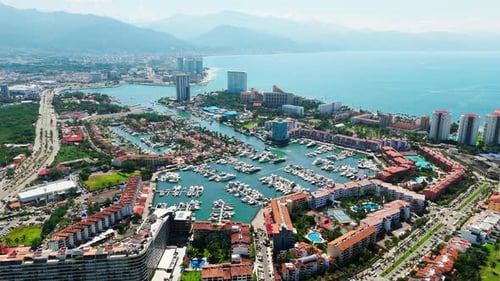 Incredible seascape in Puerto Vallarta surrounded by nature, Mexico