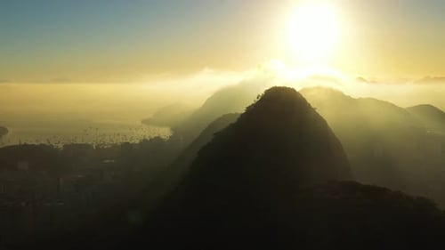 Vista aérea do Rio de Janeiro, Brasil.