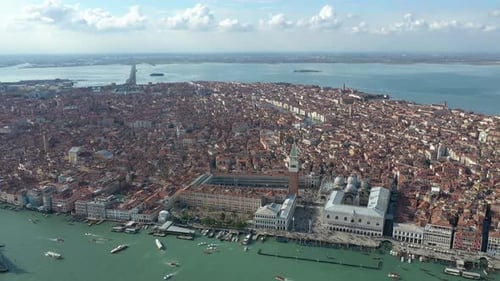 4k aerial view over venice Italy.
Drone shot over the beautiful city of Venice.
Amazing city venic