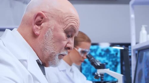 Scientists Working Diligently in Modern Lab