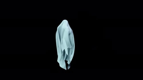 Rotation Veil Ghost Cloth Loop on Alpha 4K