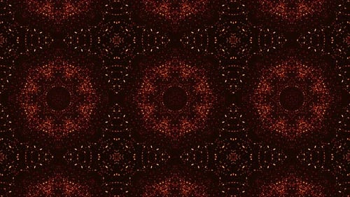 Abstract Decorative Particle Kaleidoscope Loop