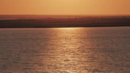 Golden Hour Over the Lake