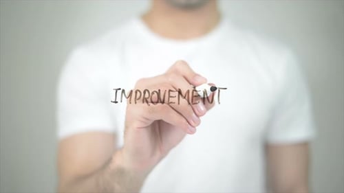 Writing Improvement On Clear Surface