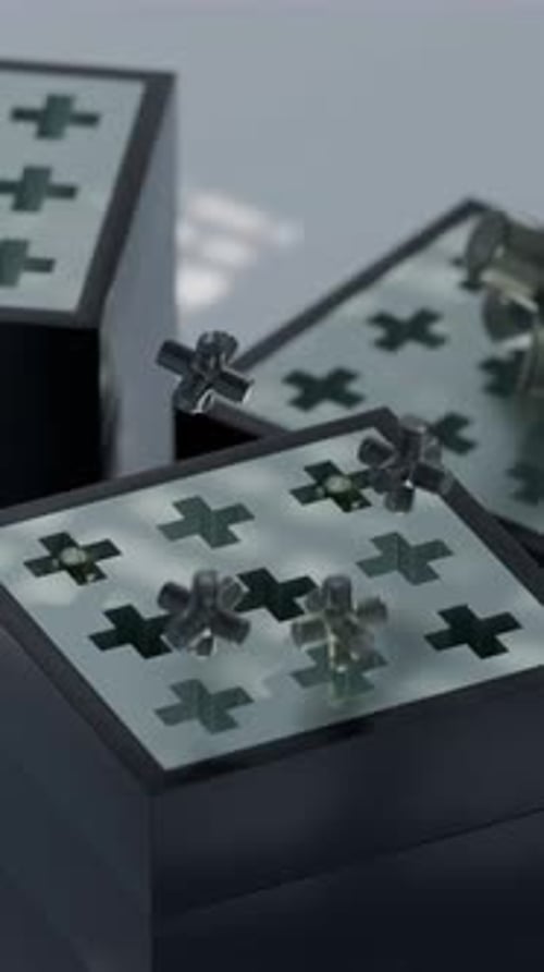 Animação em loop 3D Jumping Cross