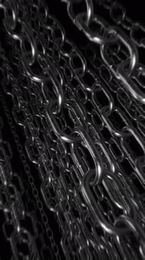 Dark Black & White Chain Link Background