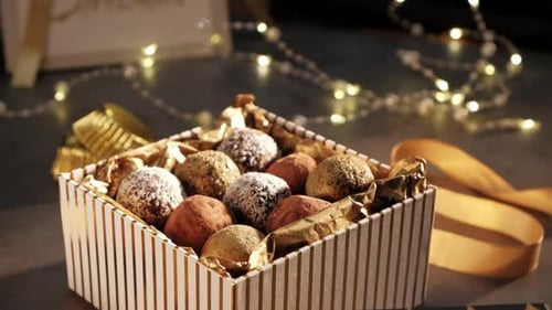 Delicious Chocolate Truffles in Elegant Gift Box