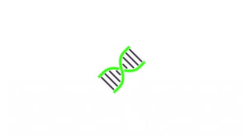 Dna symbol icon animation video