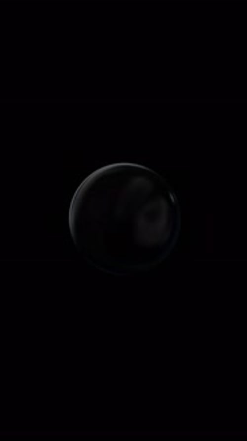 3d Transparent Rotating Glossy Capsule with Dispersion Effect Rainbow Colors Reflection Glass 3d