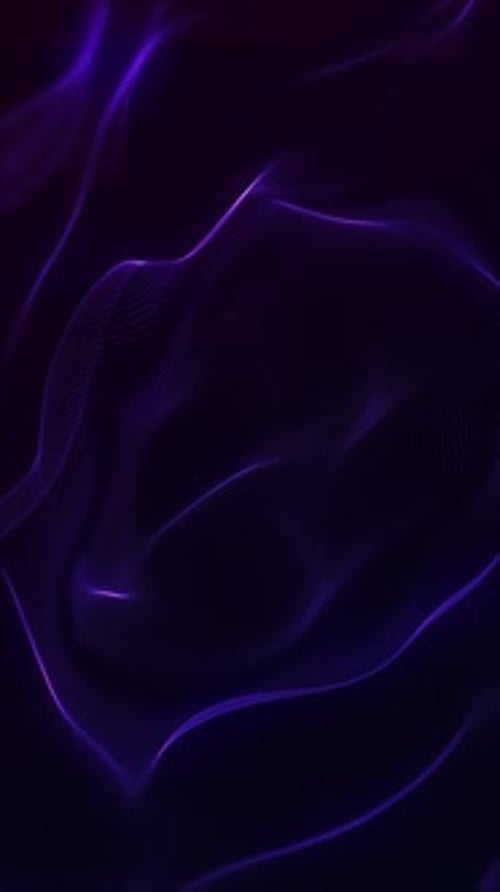 Abstract Fluid Glowing Purple Lines Motion Background