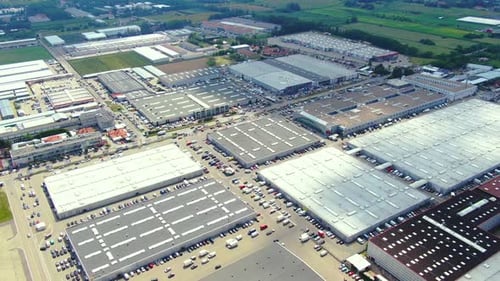 Drone Footage The Vast Scale of a Modern Logistics and Industrial Park