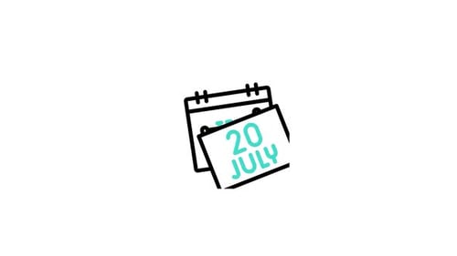 Animated Calendar Icon for Event Scheduling and Date Marking
