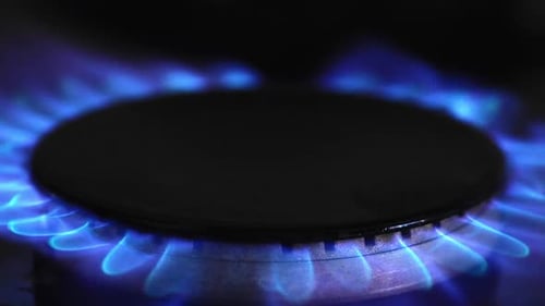 Blue Gas Flame