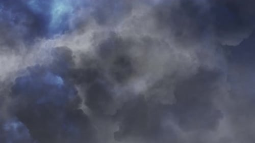 Gewitter, Gewitterwolken, dunkel, 4K