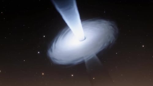 Black Hole with Accretion Disk and Energy Jets