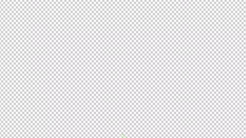 Stylized Plant Growth Animation with Red Flowers