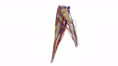 3D Human Hand Anatomy with Arteries, Veins, and Nerves