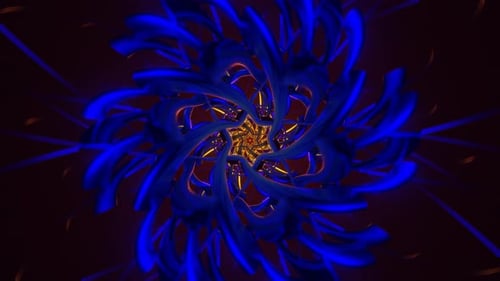 A Seamless VJ Loop Featuring Neon Lights Flashing in a Vibrant Rhythmic Disco Pattern