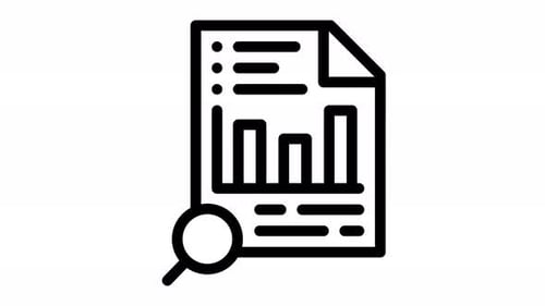 research line icon animation