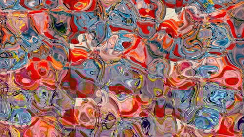 Abstract Colorful Fluid Paint Swirls Motion Background