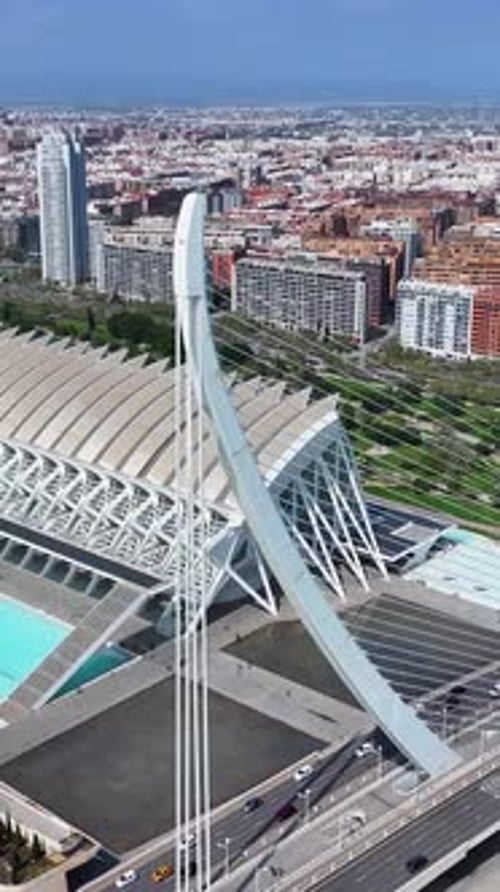 Cidade das Artes e Ciências em Valência, na Comunidade Valenciana, Espanha.