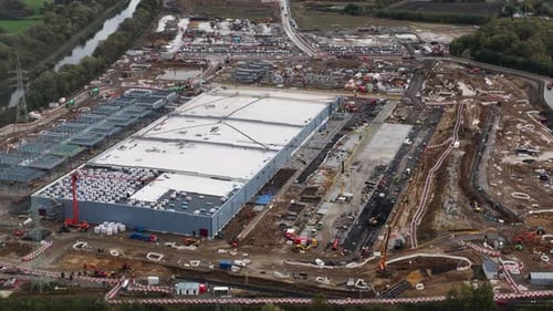 New constructed data center in Farciennes,Belgium. AI infrastructure. Hyperscaler.