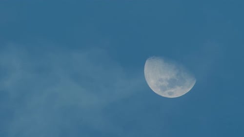 Moon in the Evening Sky of Brazil