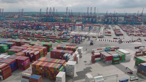 Fly Above Logistic Terminal