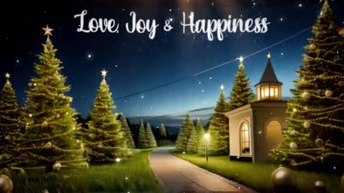 Animated Christmas Winter Holiday Greeting Background