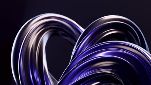 Animación abstracta de bucle ondulado. Fondo renderizado en 3D, formas fluidas, fluidas y retorcidas