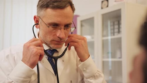 Doctor Using a Stethoscope