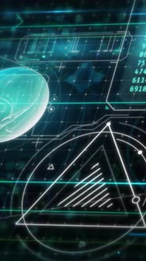 Fließender Strom digitaler Daten mit NFT und Code