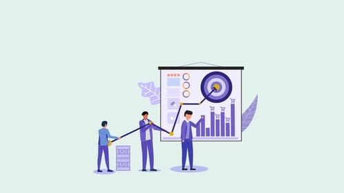 Flat Design Business Team Data Analysis Presentation