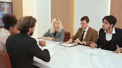 Anger and serious argument in ornamented office concept.