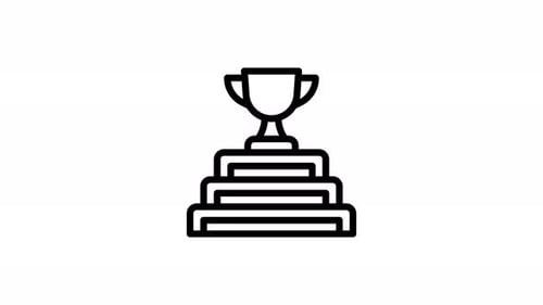 top ranking line icon animation