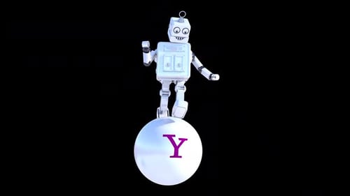 Funny Cartoon Robot Loopable With Alpha channel included - Yahoo