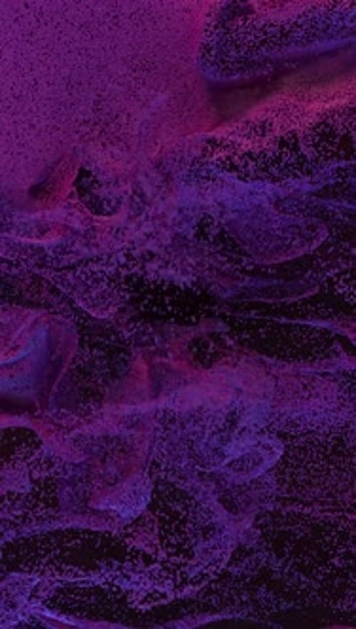 3d Abstract Background Particles Moving