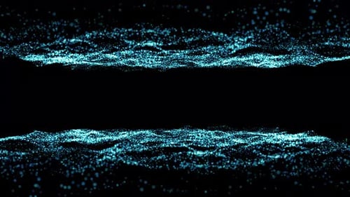 Futuristic Digital Particle Wave Motion Background