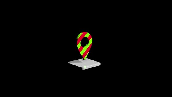 Animated 3D Location | HD, Elements Motion Graphics ft. 3d icon ...