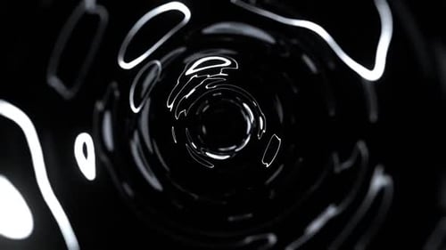 White Mystical Psychological Abstract Luminescent Vortex Background Vj Loop In 4K