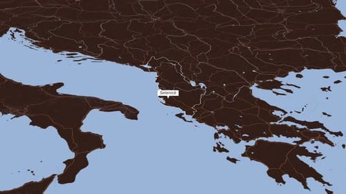 Carte rotative de Selenicë, Albanie