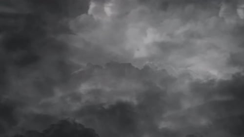 Dramatic Cloudscape with Stormy, Gray Overcast Sky