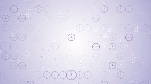 Clock Icon Technology Abstrakte Hintergrundschleife