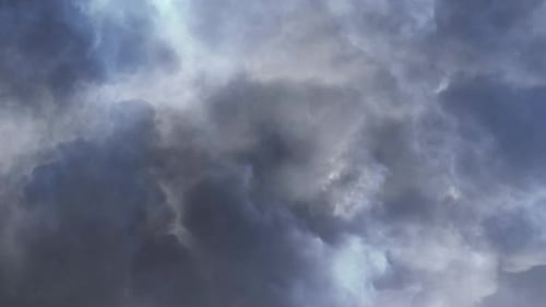 Time Lapse of Dark Storm Clouds Moving