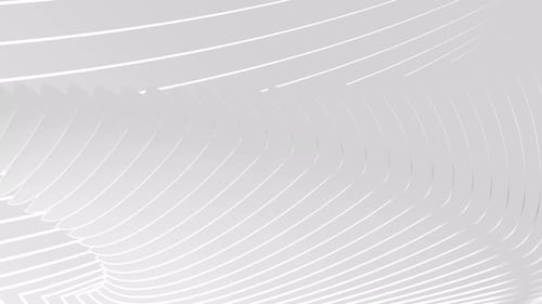 Clean White Abstract Wavy Lines Looping Background