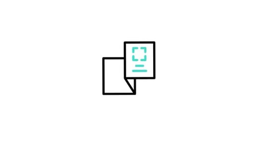 Animiertes Flyer-Symbol