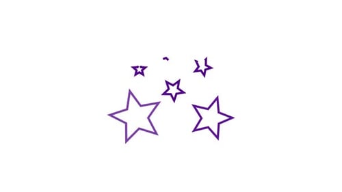 Animierter Stern mit Alphakanal