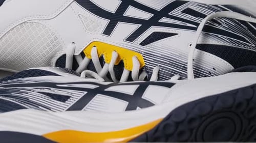 Close Up of New Asics Athletic Sneakers
