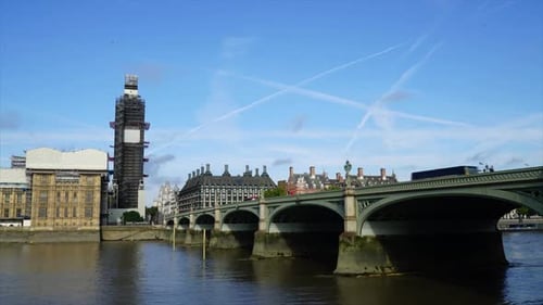 timelapse London City com Big Ben na Inglaterra, Reino Unido
